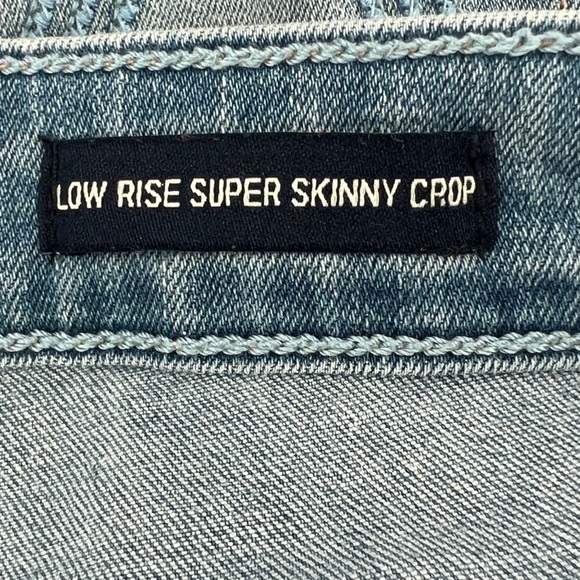 Hollister Low Rise Super Skinny Crop Cuffed Hem Jeans Size 00 Women’s - Picture 4 of 6